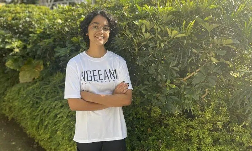 Anjali Curic, 17, could have gone to a top junior college, but chose to study engineering science at Ngee Ann Polytechnic.