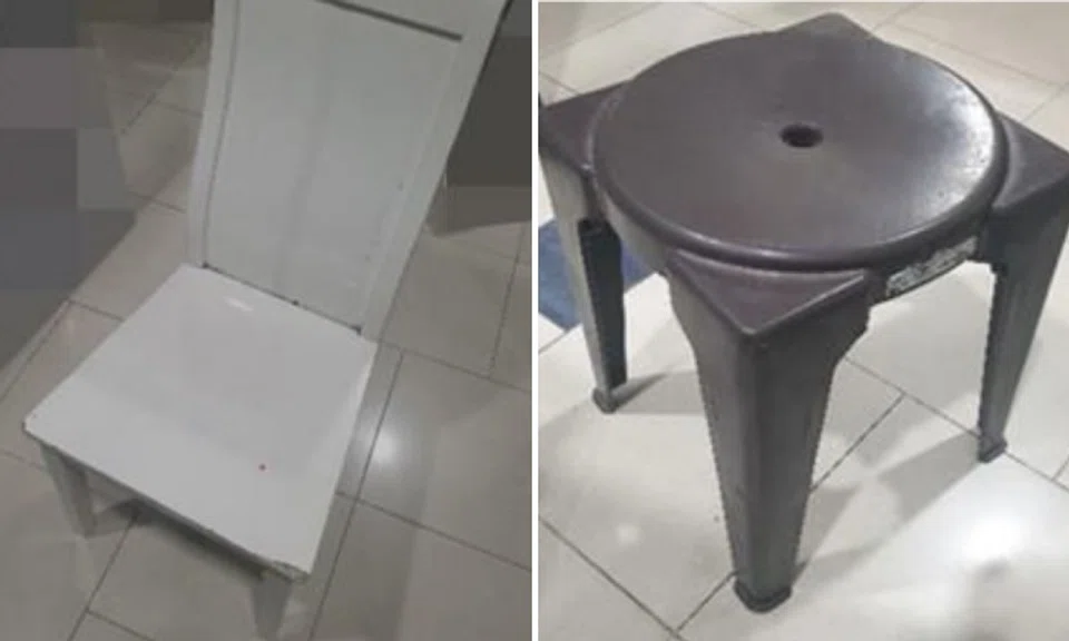 Preliminary investigations revealed that the man allegedly used two chairs to attack four persons. 