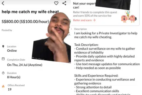 'Top tier side gig': Job listing offers $100 an hour to catch cheating wife on Quest app