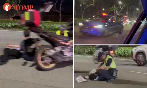 3 including unconscious motorcyclist taken to hospital after accident on SLE