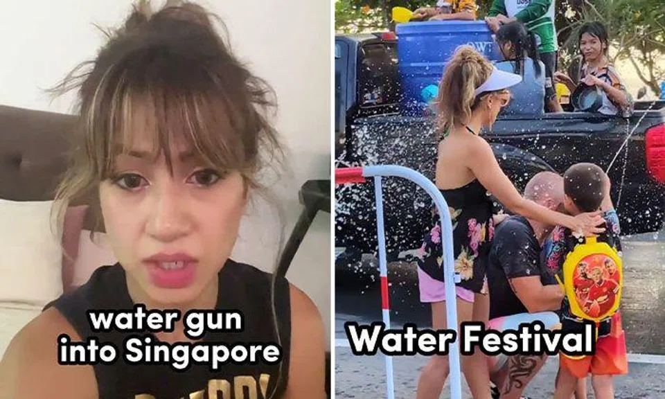 Family detained at Changi Airport after bringing back toy water guns from Thailand