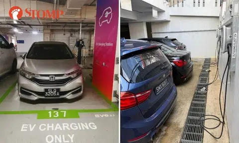 Non-EVs taking up charging lots: EV owner has to wait 2 hours to start charging his car