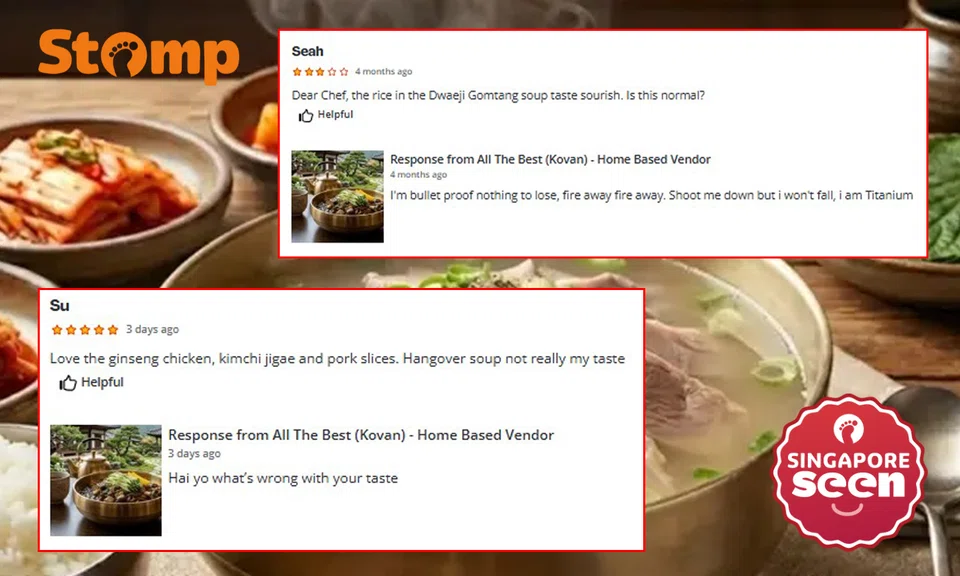 Home-based business owner defends rude replies
