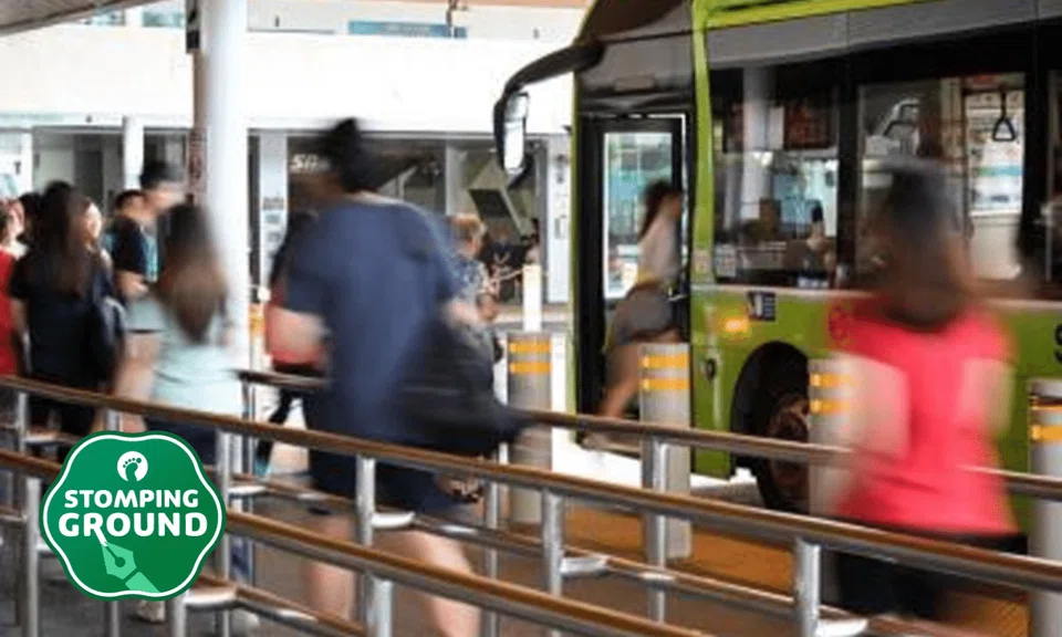 stomper frustrated about queue-cutting at bus stops