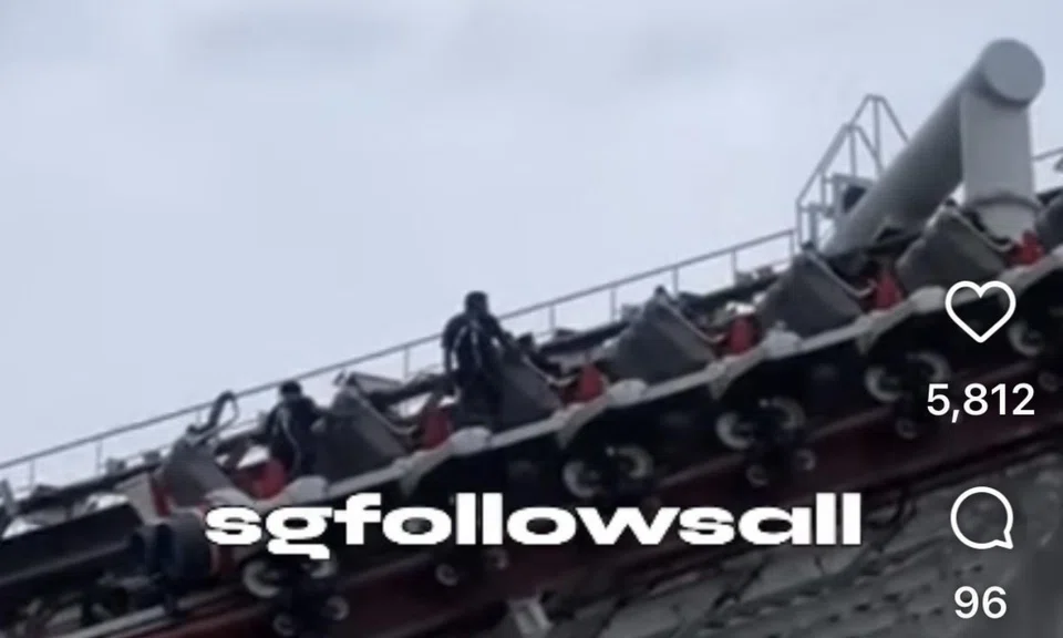 A spokesperson for Resorts World Sentosa (RWS), which manages USS, said the ride experienced a “temporary technical interruption” at about 5pm on Nov 28.