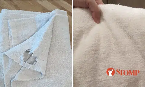 Why do True Fitness gym towels in Tampines branch have holes in them but Millenia Walk ones don't?