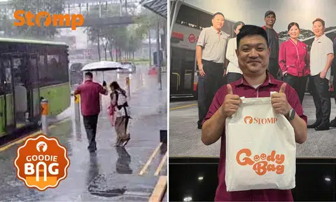 kind smrt bus captain gets goody bag