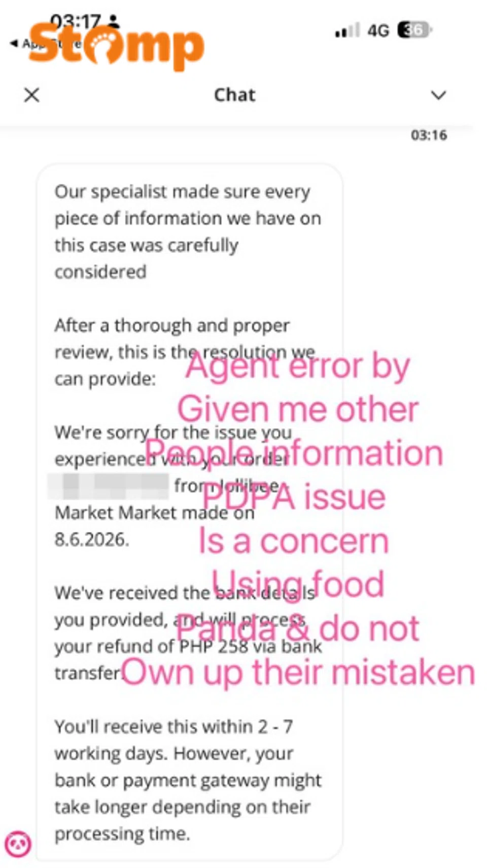 Foodpanda customer finds melted ice cream after rider leaves it at door without notice