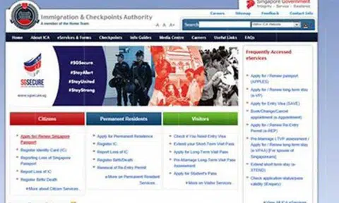 Attention citizens: Please do not give personal particulars to this fake ICA website