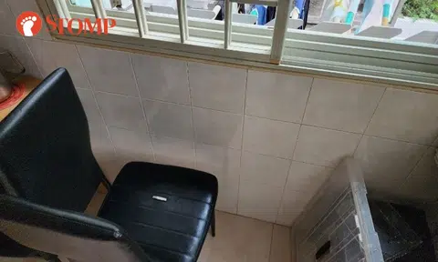 High-rise litter in Punggol: Lit cigarette butt bounces off window, lands on chair inside home