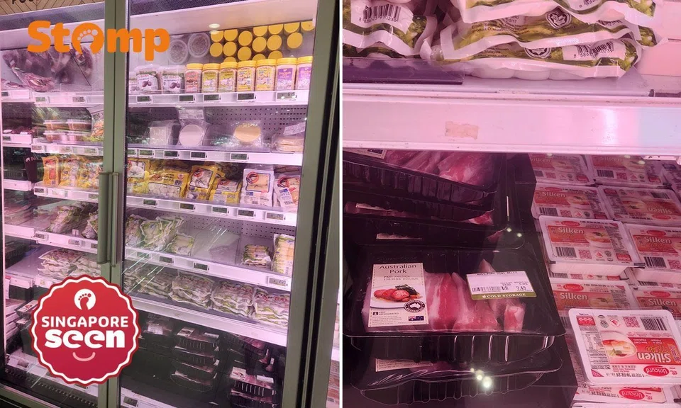 halal and non-halal food stored together at Cold Storage Aperia Mall