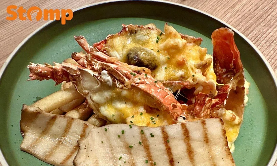 Go for the mouthwatering Lobster Thermidor, paired perfectly with mushroom and fries.