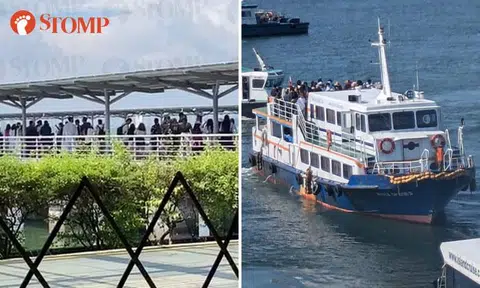 Stomper says ferry service flouted safety guidelines at at Marina South Pier, they question her feedback