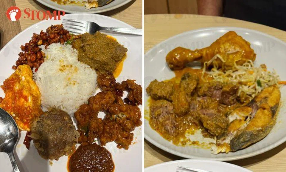 $39.70 for 2 plates of nasi padang at Parkway Parade food court is 'daylight robbery': Stomper