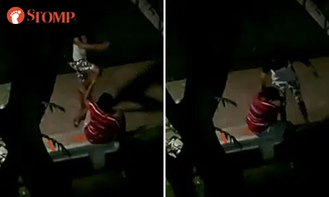 Man repeatedly slaps woman's face, kicks her and rains punches on her back at Woodlands