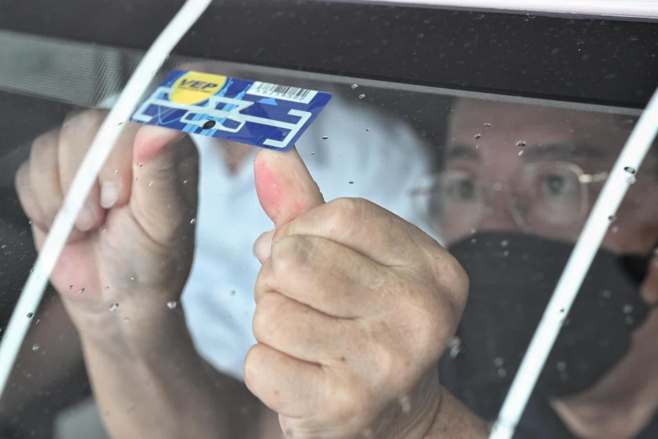 The RFID tag allows the Malaysian authorities to identify foreign-registered vehicles and track any outstanding fines.
