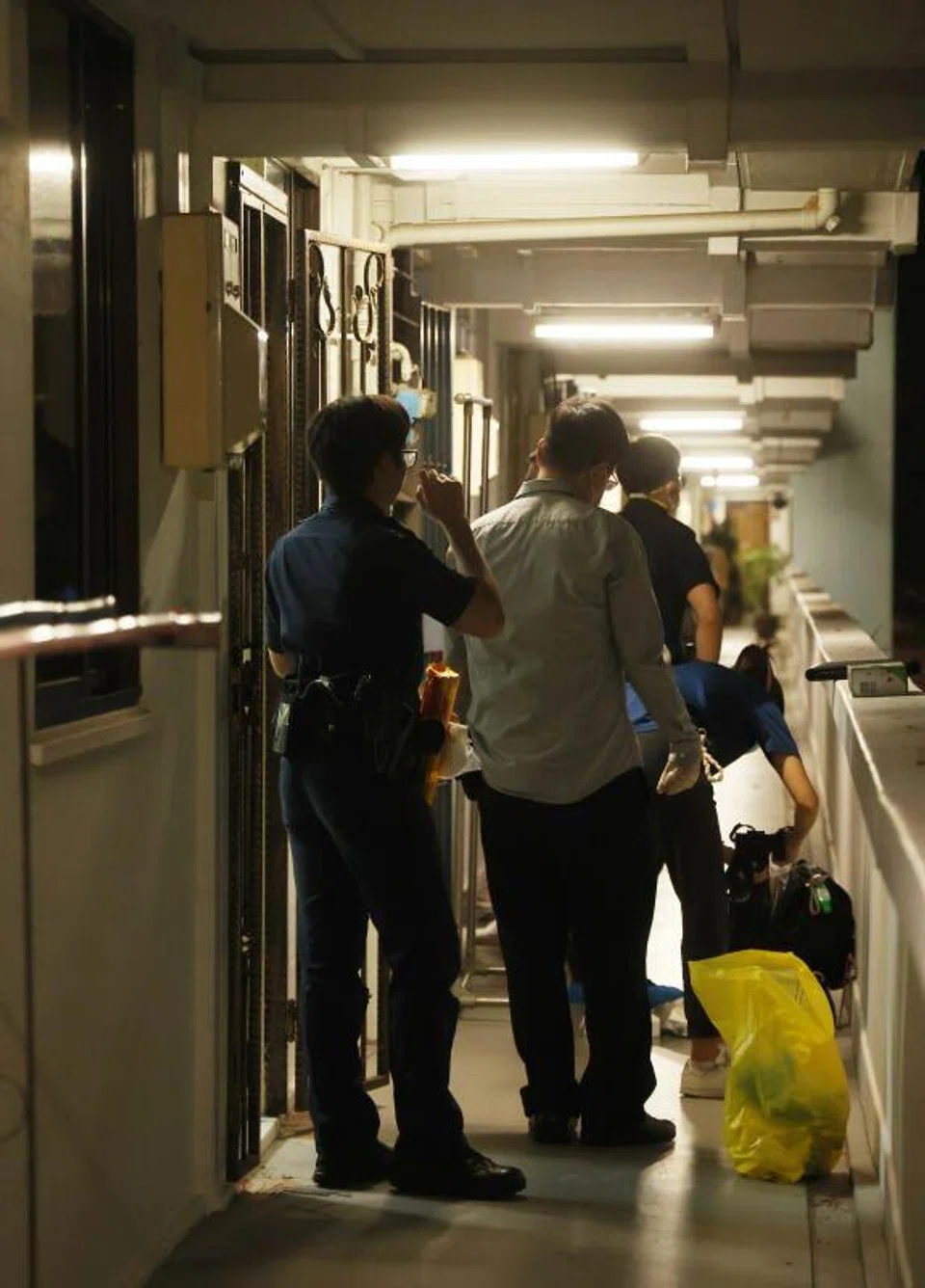 Police at Block 30, New Upper Changi Road