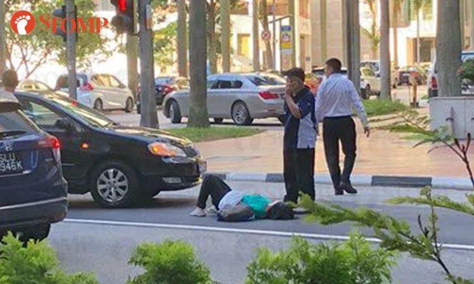 69–year-old female pedestrian sent to hospital after getting hit by car in Tanjong Pagar