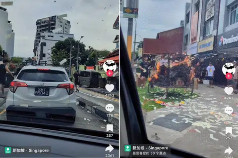'Fire hazard': TikTok clip of Hungry Ghost Festival ritual sparks debate online