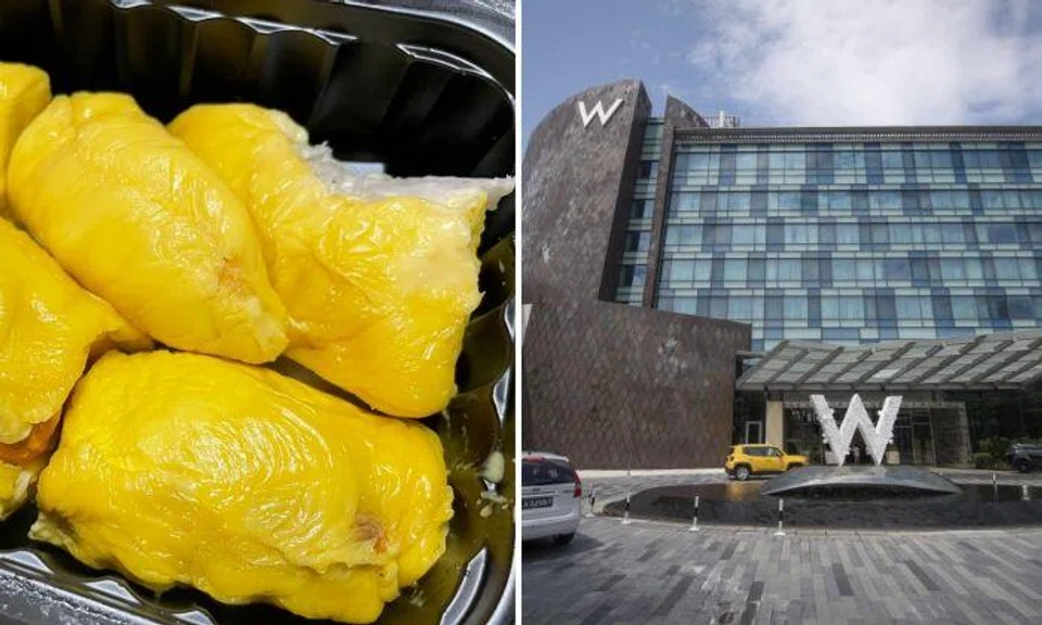 "You can't eat durians when you're in Singapore hotel rooms."