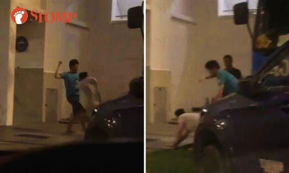 A Stomper shared a video of the violent assault near Block 965 Jurong West Street 91 at around 10.30pm.