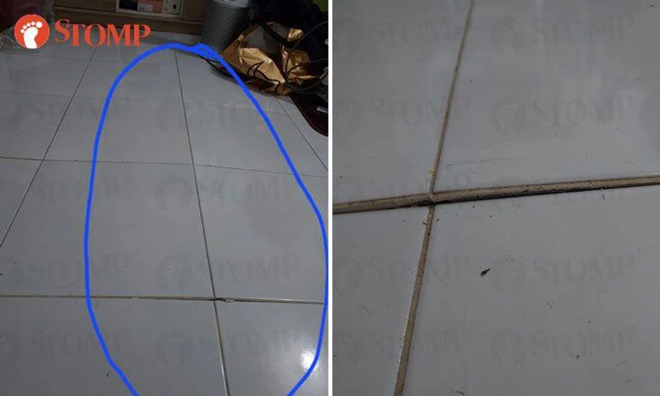 Low-income family appealing for donation of floor tiles to fix living room floor after theirs 'pop up'