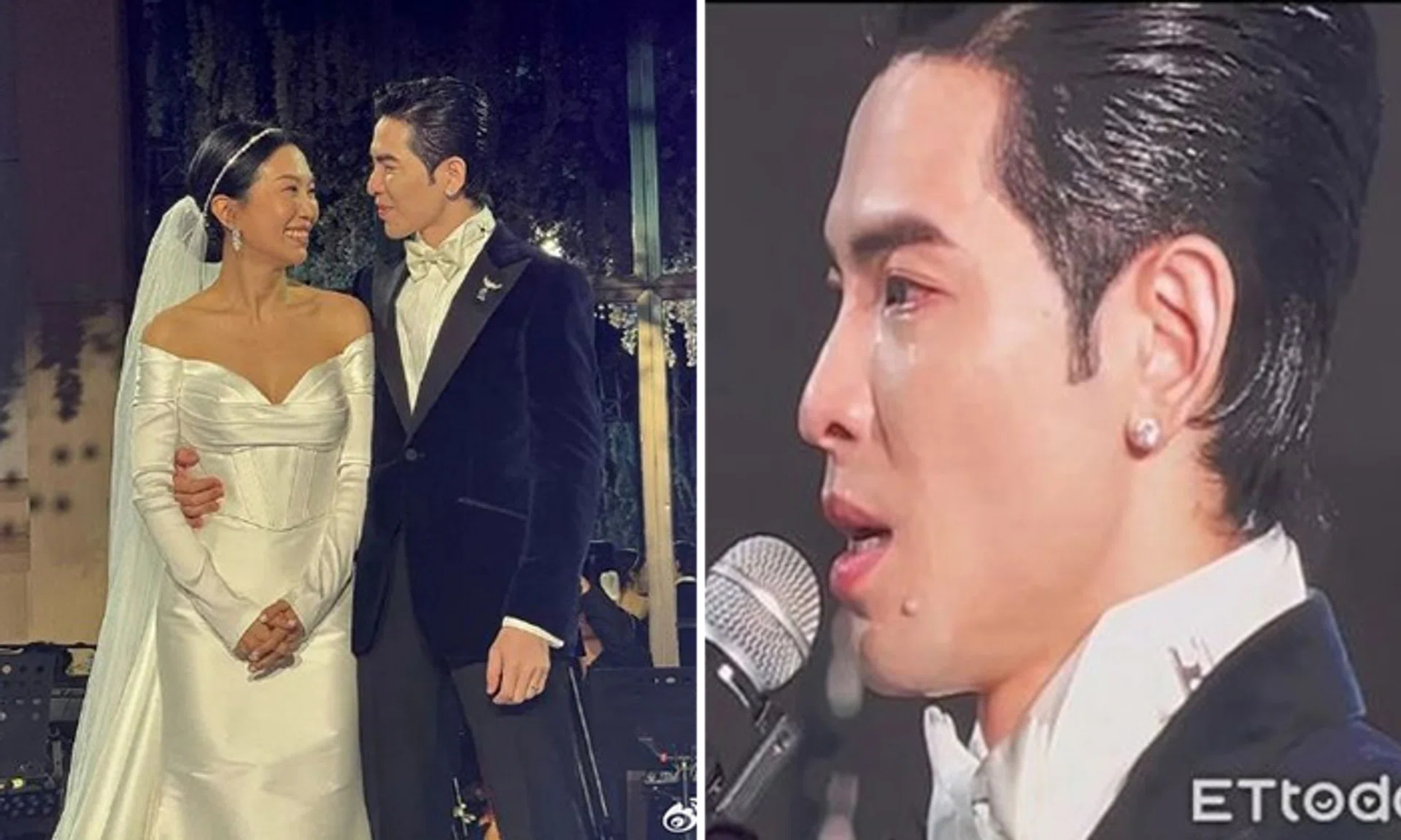Jam Hsiao and wife Summer Lin overwhelmed during wedding speeches | STOMP