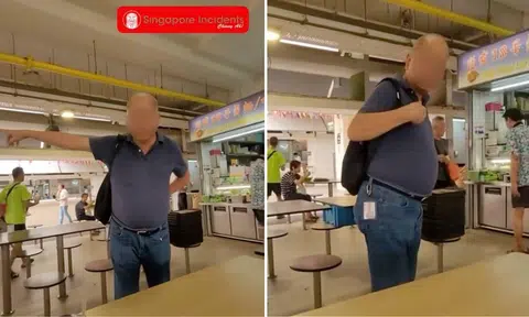 man impersonate enforcement officer food court