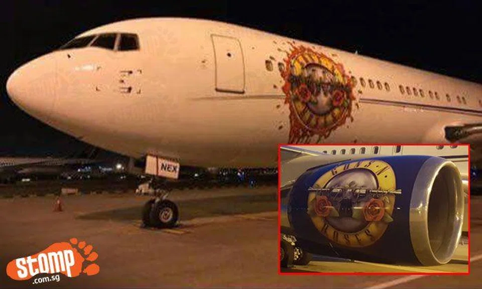Guns N' Roses' iconic plane spotted at Changi Airport: If you have photos and videos of them, share it with us!