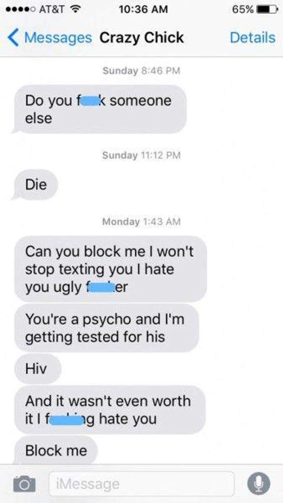 Angry ex-GF goes on the most insane text rant ever