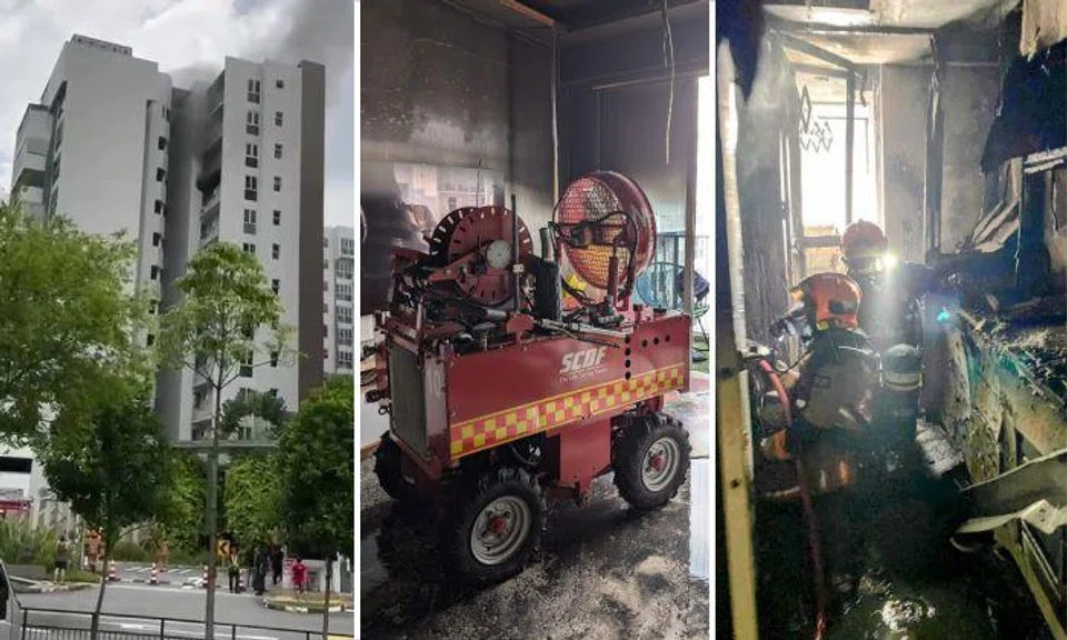 Woodlands condo fire: 50 people evacuated, 1 taken to hospital for smoke inhalation
