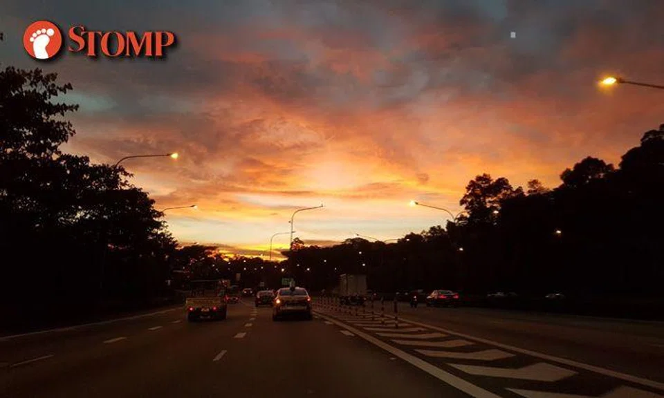 Magnificent orange sky dazzles readers all over the island