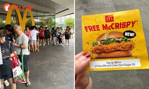 McDonald's giving away 36,000 free McCrispy burgers -- and S'poreans are loving it