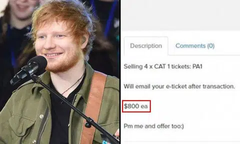 It's like Coldplay all over again: Scalpers resell Ed Sheeran concert tickets at much higher prices online