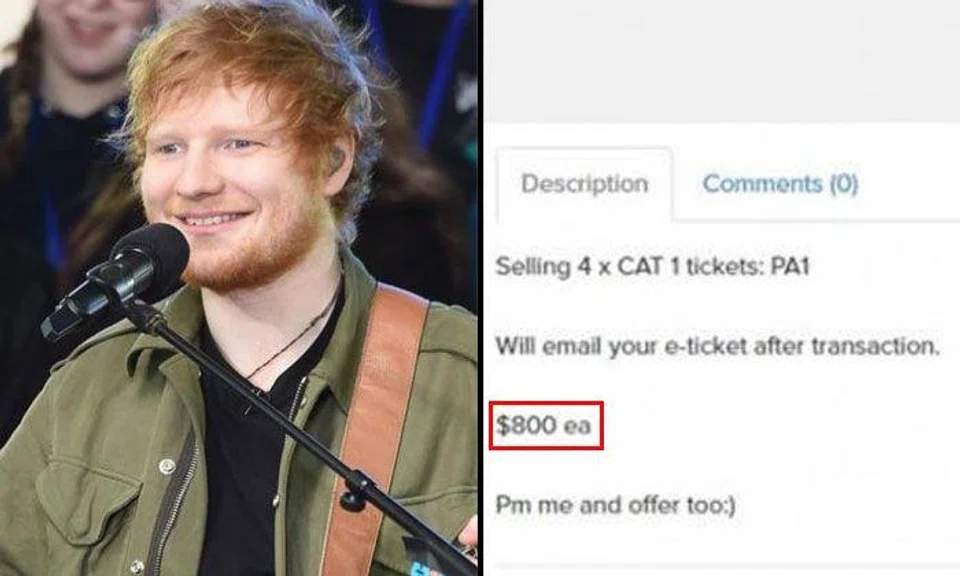 It's like Coldplay all over again: Scalpers resell Ed Sheeran concert tickets at much higher prices online