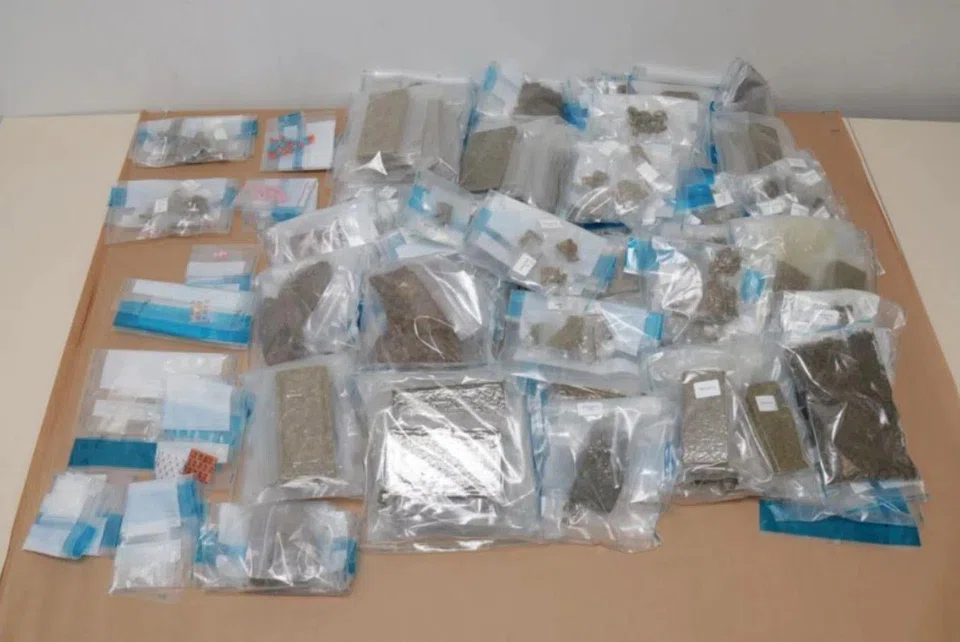 The Central Narcotics Bureau said the drugs are estimated to be worth more than $184,000.