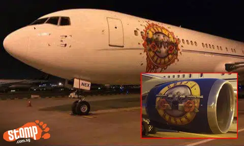 Guns N' Roses' iconic plane spotted at Changi Airport: If you have photos and videos of them, share it with us!