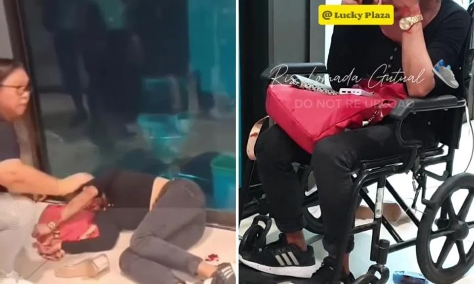 Woman bleeding on Lucky Plaza floor taken to hospital, assisting with police investigations