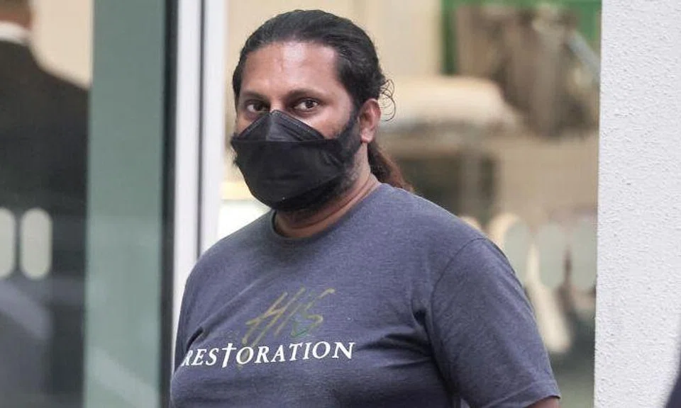Michael Raj was sentenced to one year and five months’ jail after he pleaded guilty to four theft charges. Photo: The Straits Times