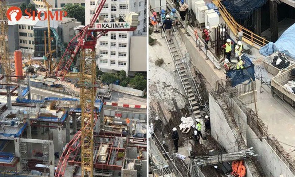 1 dead, 1 injured after crane collapses at Jalan Tan Tock Seng construction site