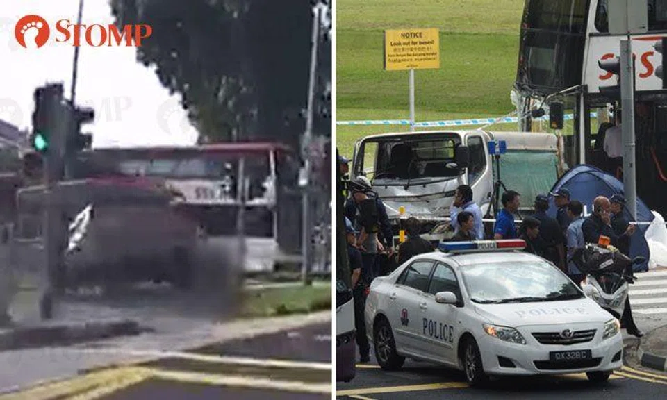 Video from Stomper shows moment when lorry fatally hit 3 pedestrians near YCK MRT Station