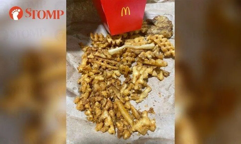 "McDonald’s serves 'gemstone' crisscut fries," quipped the Stomper. 