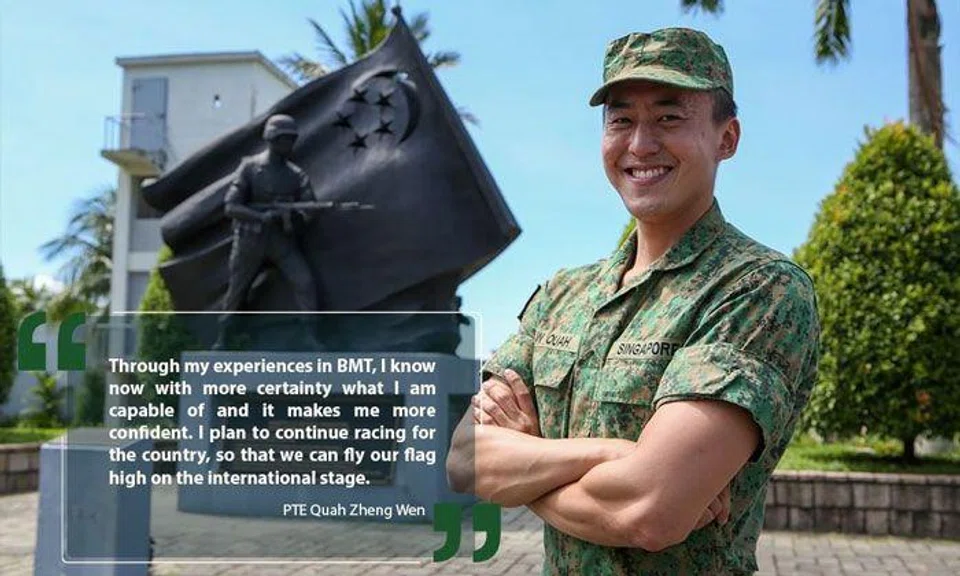 Olympic swimmer Quah Zheng Wen shares how he's changed after completing his BMT