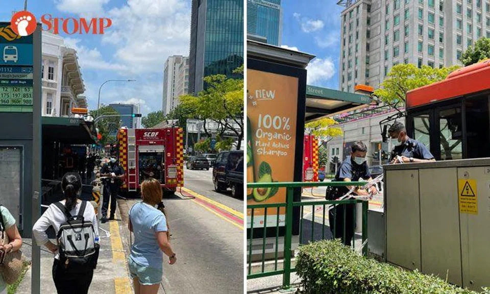 3 people self-evacuate after signboard of Bee Cheng Hiang store at Bugis catches fire