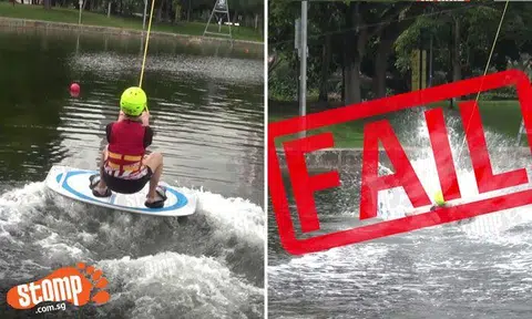 Bored? Why not try making waves at Singapore's new cable-ski park