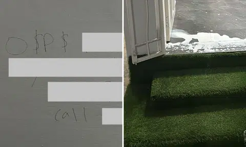 Teen boy arrested for splashing Yishun unit with white paint and leaving graffiti on wall