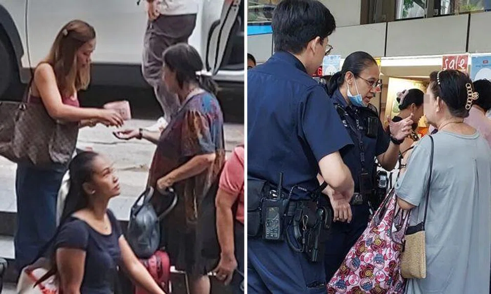 Woman with suitcase seen asking people for money outside Lucky Plaza, police investigating