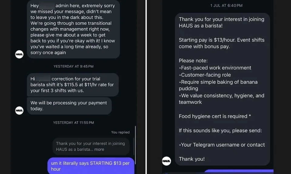 haus coffee late payments