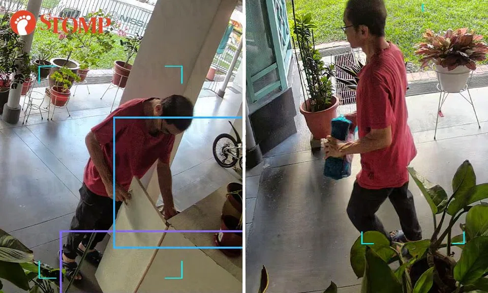 man steals parcel in broad daylight in tiong bahru