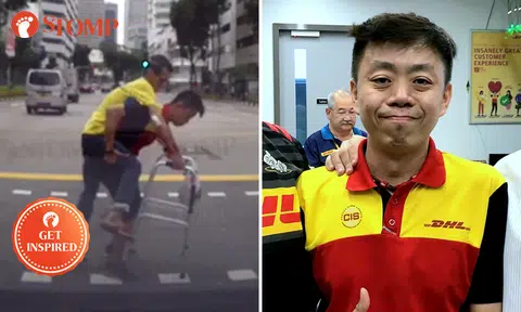DHL courier who piggybacked elderly man across road: "I'm only doing what is right"